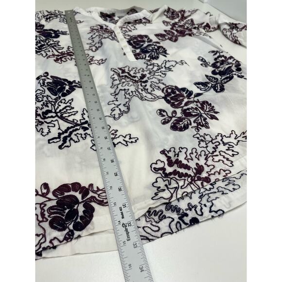 For Cynthia Beach Wear Cover Up‎ Plus 1X Embroidered Cotton Floral Pool Resort - Picture 9 of 11